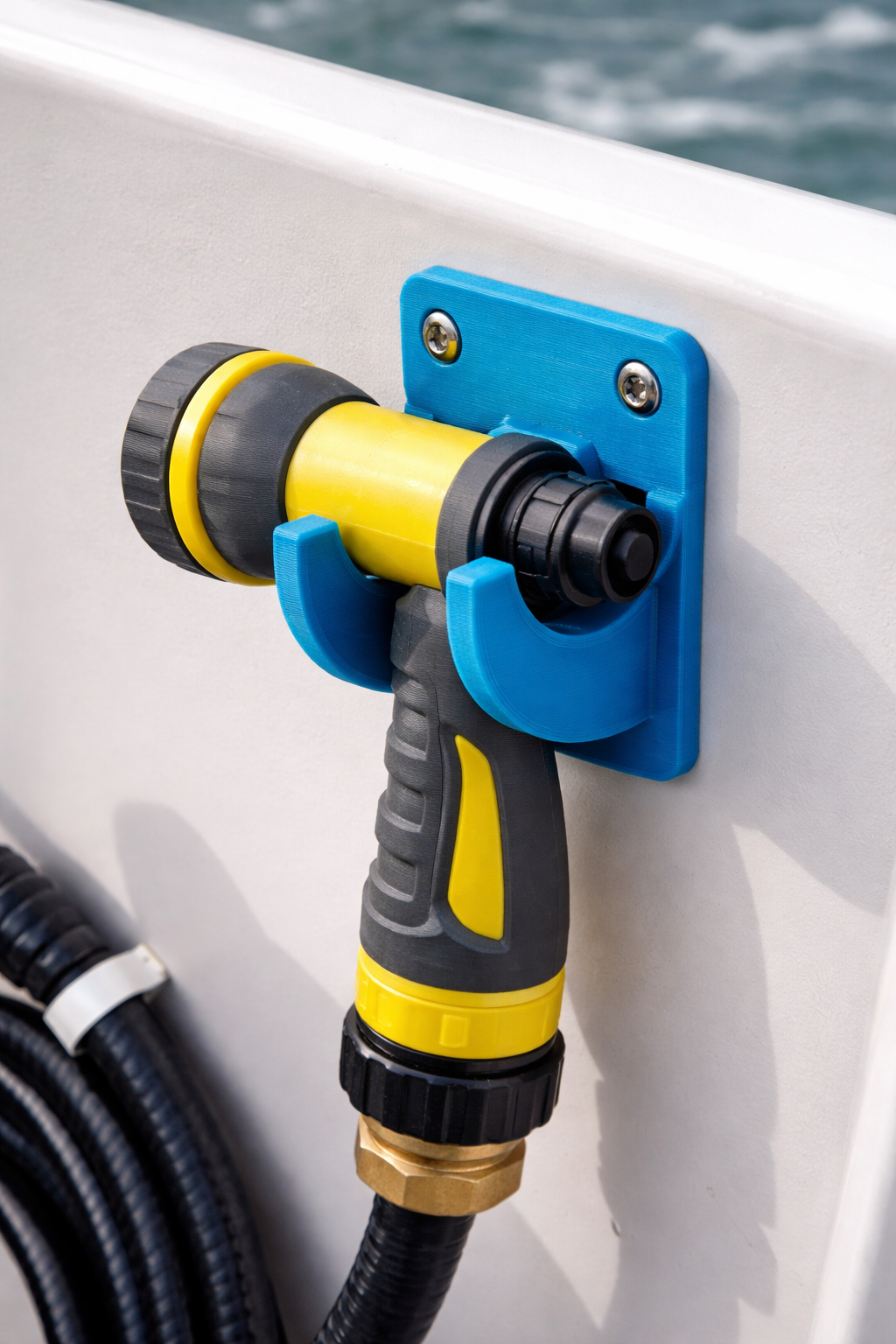 Marine Washdown Hose Nozzle Holder